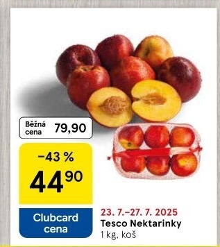 Nektarinky Tesco