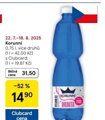 Ochucená minerální voda Vitamínová Korunní