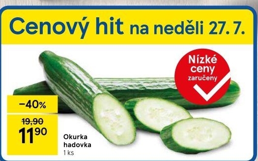 Okurka salátová - hadovka