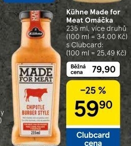 Omáčka na grilování Made for meat Kühne
