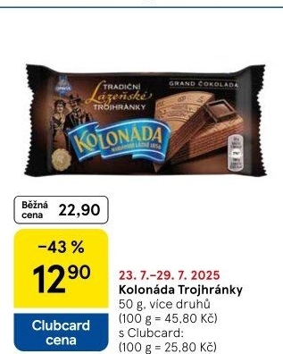 Oplatky trojhránky Kolonáda Opavia