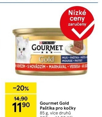 Paštika pro kočky Gold Gourmet Purina