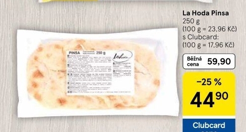 Pečivo pinsa La Hoda