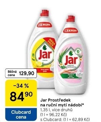 Prostředek na nádobí Jar