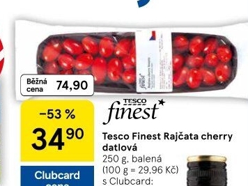Rajčata cherry Tesco Finest