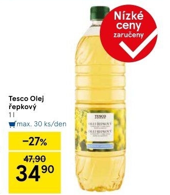 Řepkový olej Tesco