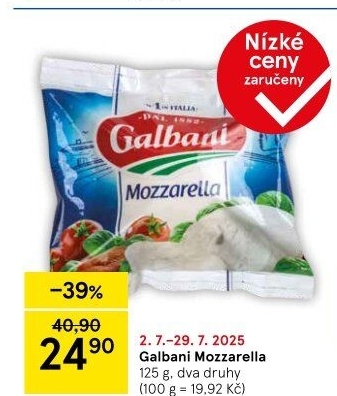 Sýr Mozzarella Galbani