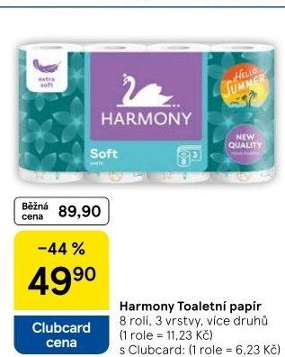 Toaletní papír 3vrstvý Harmony
