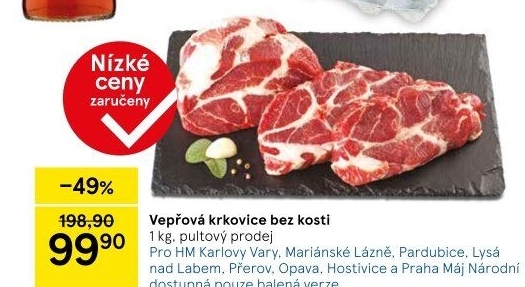 Vepřová krkovice bez kosti