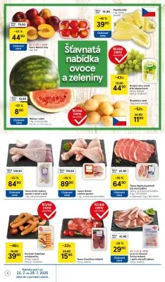 akční leták Tesco 23.7.2025-29.7.2025