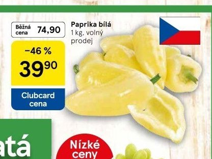 Paprika bílá
