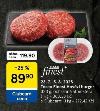 Tesco Finest Hovězí burger