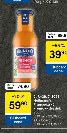 Hellmann's Francouzský krémový dresink