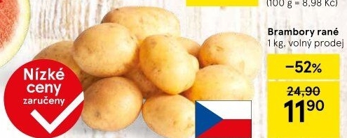 Brambory konzumní rané