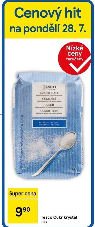 Cukr krystal Tesco