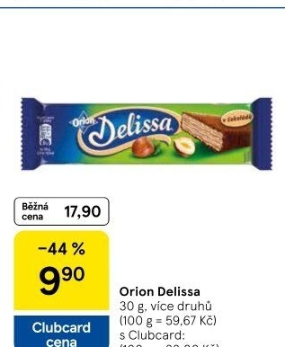 Oplatky celomáčené Delissa Orion