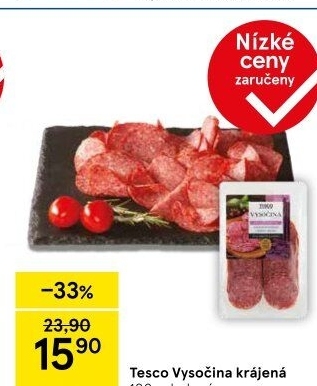 Salám Vysočina Tesco