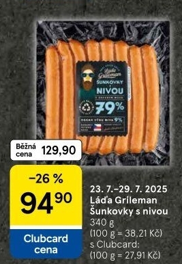 Šunkovky s nivou Láďa Grileman Kostelecké uzeniny