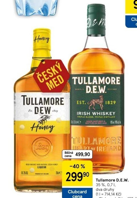Whiskey irská Tullamore Dew