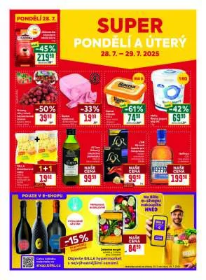 akční leták BILLA 23.7.2025-29.7.2025