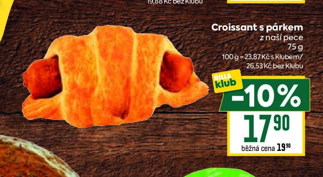 Croissant s párkem