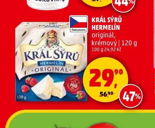 Král sýrů Hermelín