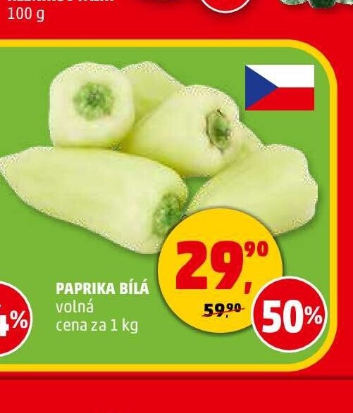 Paprika bílá