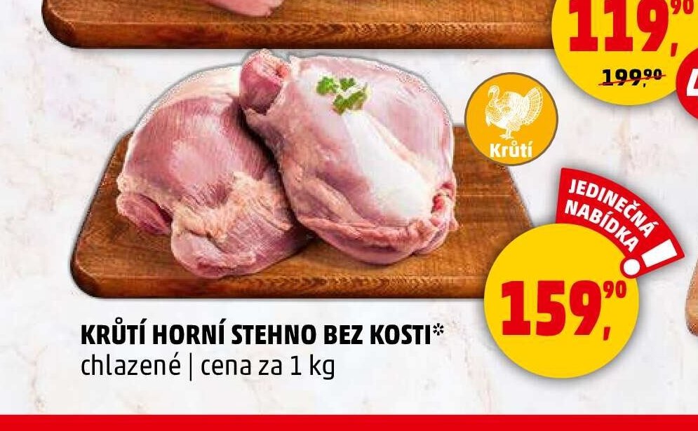 KRŮTÍ HORNÍ STEHNO BEZ KOSTI chlazené