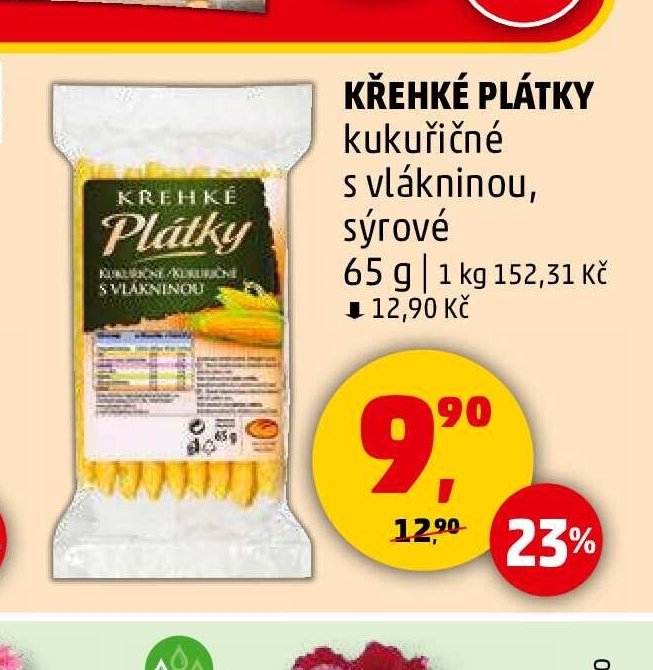 KŘEHKÉ PLÁTKY kukuřičné s vlákninou, sýrové