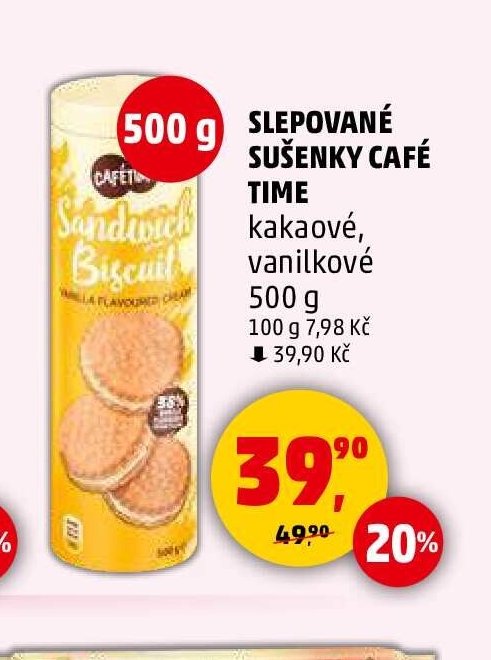 Slepované sušenky Café Time