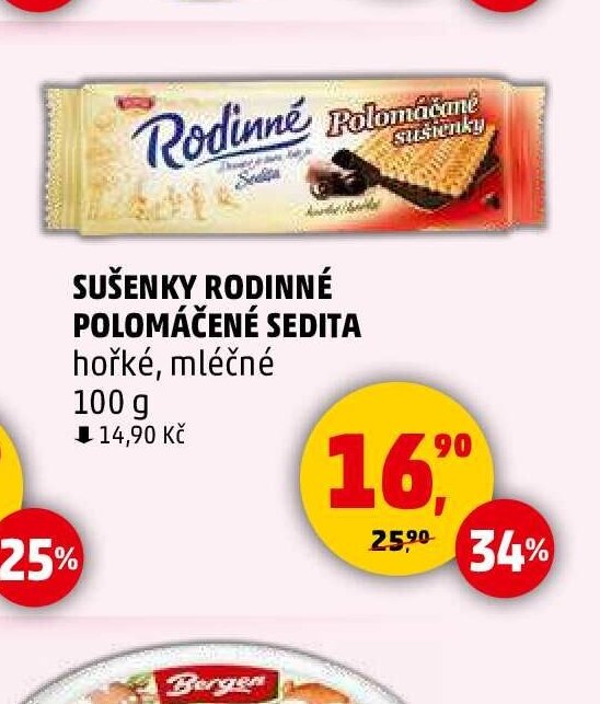 Sušenky Rodinné Polomáčené Sedita