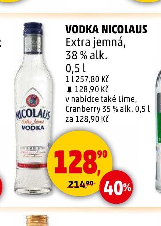 VODKA NICOLAUS Extra jemná