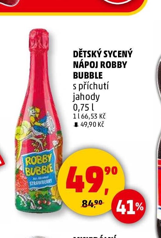 Dětský sycený nápoj Robby Bubble