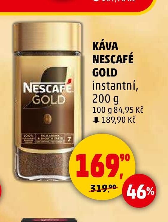 Káva Nescafé Gold instantní 200 g