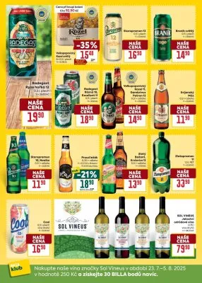 akční leták BILLA 23.7.2025-29.7.2025