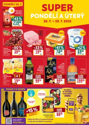 akční leták BILLA 23.7.2025-29.7.2025