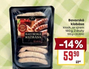 Bavorská klobása Pejskar
