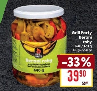 Beraní rohy Grill Party