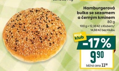 Bulka na hamburger