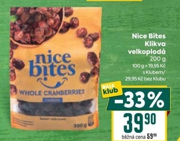 Klikva sušená Nice Bites