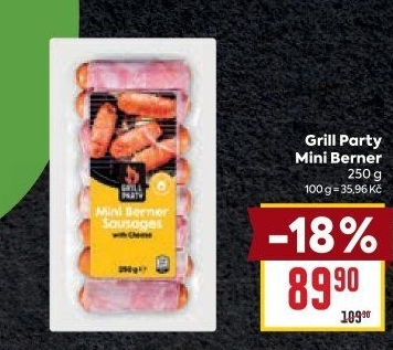 Párečky Miniberner Grill Party