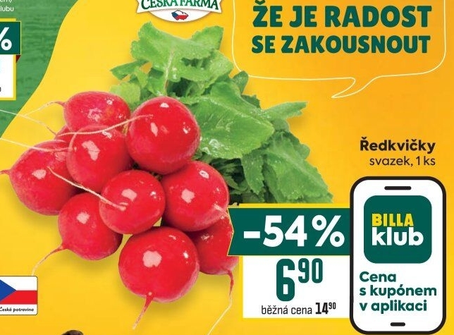 Ředkvičky svazek Česká farma
