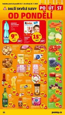 akční leták Penny Market 24.7.2025-30.7.2025