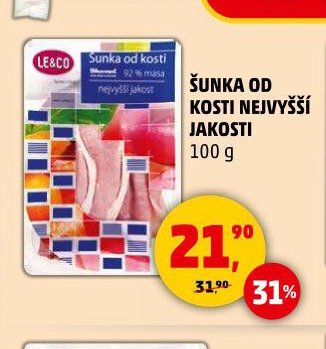 Šunka od kosti nejvyšší jakosti