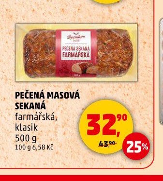 Pečená masová sekaná farmářská