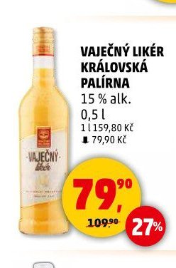 VAJEČNÝ LIKÉR KRÁLOVSKÁ PALÍRNA