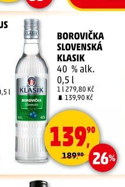 BOROVIČKA SLOVENSKÁ KLASIK