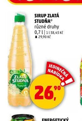 Sirup Zlatá Studňa