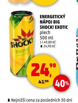 Energetický nápoj Big Shock! Exotic