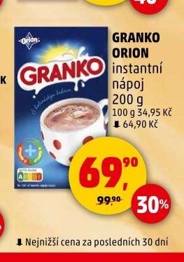 Granko Orion instantní nápoj - Penny Market akcniletaky.com
